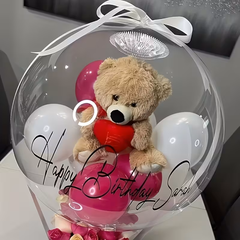 Stuffed Balloon Teddy Inside